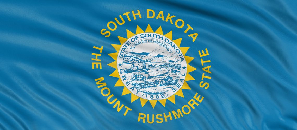 The South Dakota state flag